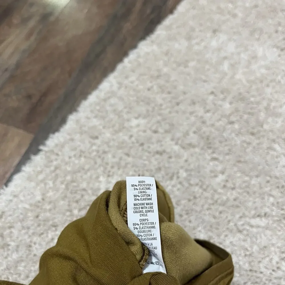 Offline by Aerie Small Gold Velour Recharge Least Support Longline Sports Bra
